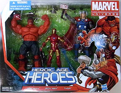 HASBRO MARVEL UNIVERSE 3PACK HEROIC AGE HEROES