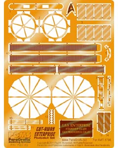 PARAGRAFIX AMT 1/650スケール スタートレック カッタウェイ U.S.S.エンタープライズ NCC-1701用 エッチングパーツ / PGX162