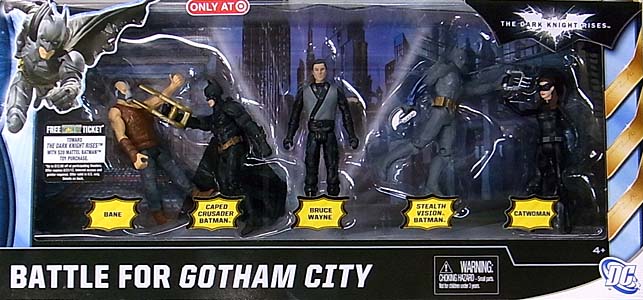 MATTEL 映画版 THE DARK KNIGHT RISES USAターゲット限定 4インチ 5PACK BATTLE FOR GOTHAM CITY