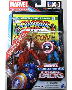 HASBRO MARVEL UNIVERSE COMIC PACKS CAPTAIN AMERICA AND THE FALCON CAPTAIN AMERICA & MARVEL'S FALCON