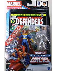 HASBRO MARVEL UNIVERSE COMIC PACKS THE DEFENDERS SILVER SURFER & DOCTOR STRANGE