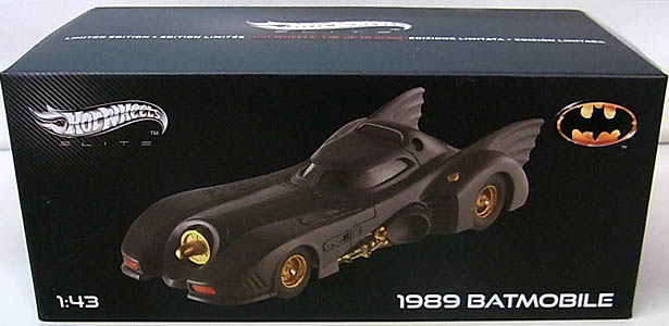 マテル ホットウィール 1/43スケール 1989年 ティム・バートン版 バットマン バットモービル ダイキャストミニカー エリート版