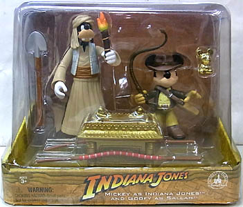 INDIANA JONES USAディズニーテーマパーク限定 フィギュア 2PACK MICKEY MOUSE AS INDIANA JONES AND GOOFY AS SALLAH