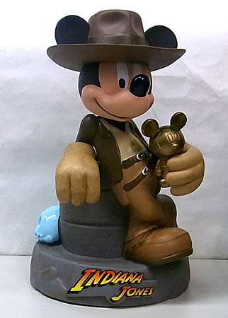 INDIANA JONES USAディズニーテーマパーク限定 MICKEY MOUSE AS INDIANA JONES ソフビバンク