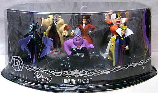 USA DISNEY STORE 限定 FIGURE SET DISNEY VILLAINS パッケージ傷み特価