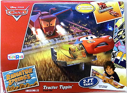 cars tractor tippin track set