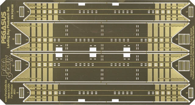 PARAGRAFIX メビウスモデル 1/4105スケール バトルスターギャラクティカ ペガサス用 エッチングパーツ / PGX168