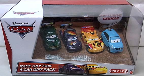 MATTEL CARS 2013 4PACK RACE DAY FAN 4-CAR GIFT PACK [ALLOY HEMBERGER入り]