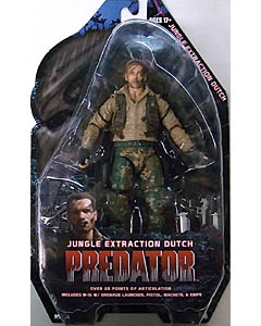 NECA PREDATORS 7インチアクションフィギュア シリーズ8 PREDATOR JUNGLE EXTRACTION DUTCH 台紙傷み特価