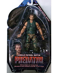 NECA PREDATORS 7インチアクションフィギュア シリーズ8 PREDATOR JUNGLE PATROL DUTCH 台紙傷み特価