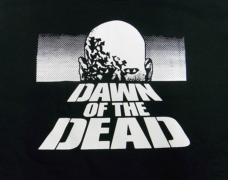 「ゾンビ」　DAWN OF THE DEAD /ポスターデザイン(黒）バックプリント