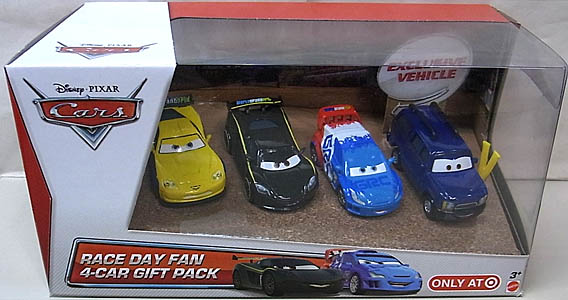 MATTEL CARS 2013 4PACK RACE DAY FAN 4-CAR GIFT PACK [CLUTCH FOSTER入り]