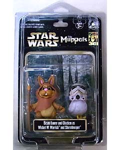 STAR WARS USA ディズニーテーマパーク限定 フィギュア THE MUPPETS 2PACK BEAN BUNNY AND CHICKEN AS WICKET W. WARRICK AND STORMTROOPER