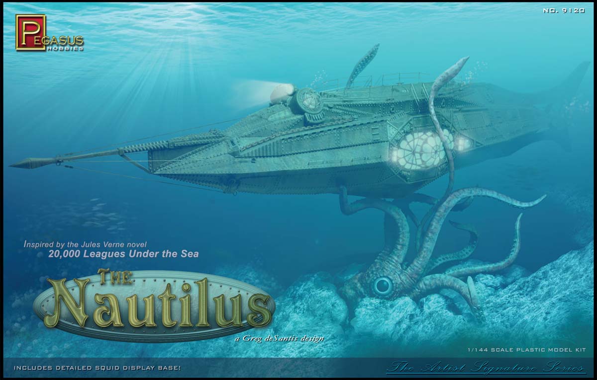 シュリンク破れ特価 PEGASUS HOBBIES 1/144スケール THE NAUTILUS 組み立て式プラモデル