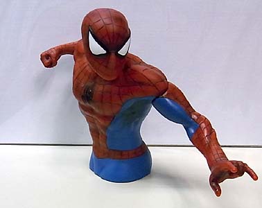 MONOGRAM PREVIEWS限定 SPIDER-MAN SPIDER-MAN BUST BANK ソフビ製