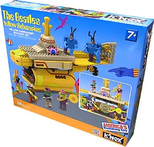 K'NEX THE BEATLES YELLOW SUBMARINE YELLOW SUBMARINE BUILDING SET