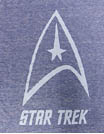 STAR TREK/スタートレック ロゴ (霜降りブルー)