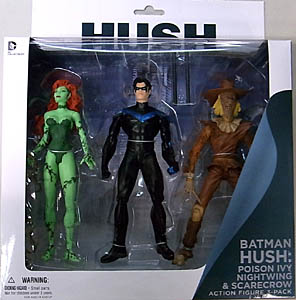 DC COLLECTIBLES BATMAN HUSH POISON IVY & NIGHTWING & SCARECROW  3PACK