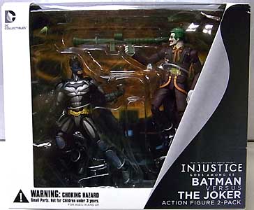 DC COLLECTIBLES INJUSTICE: GODS AMONG US 3.75インチアクションフィギュア BATMAN VS JOKER 2PACK