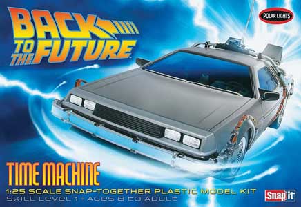 POLAR LIGHTS 1/25スケール BACK TO THE FUTURE TIME MACHINE 組み立て式プラモデル スナップキット