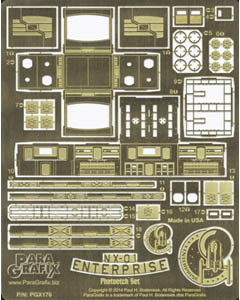 PARAGRAFIX POLAR LIGHTS 1/350スケール STAR TREK ENTERPRISE ENTERPRISE NX-01用 エッチングパーツ / PGX176