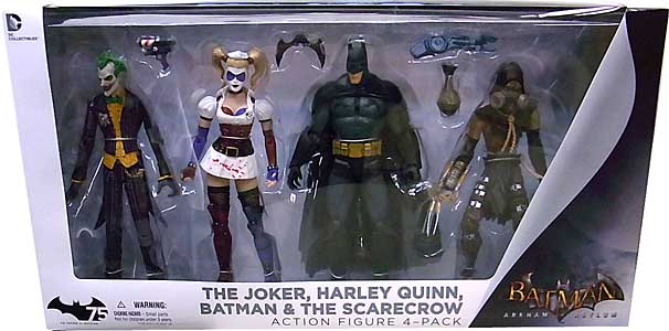 DC COLLECTIBLES BATMAN: ARKHAM ASYLUM ACTION FIGURE 4-PACK [THE JOKER、HARLEY QUINN、BATMAN、THE SCARECROW] 