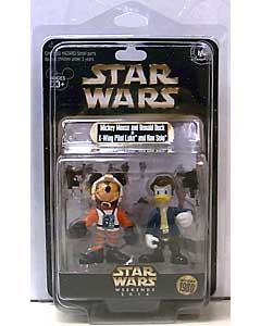 2014年スターウォーズ・ウィークエンド限定 STAR WARS MICKEY MOUSE AND DONALD DUCK AS X-WING PILOT LUKE AND HAN SOLO