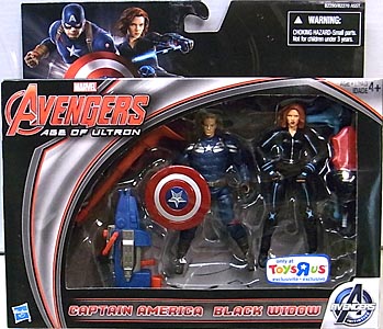 HASBRO 映画版 AVENGERS: AGE OF ULTRON 3.75インチアクションフィギュア USA TOYSRUS限定 2PACK CAPTAIN AMERICA & BLACK WIDOW