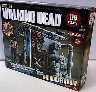 McFARLANE TOYS THE WALKING DEAD TV BUILDING SETS THE BOILER ROOM