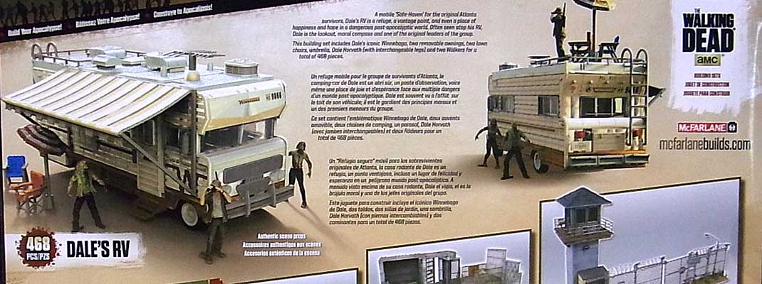 ASTRO ZOMBIES | McFARLANE TOYS THE WALKING DEAD TV BUILDING SETS  DALE#039;S RV