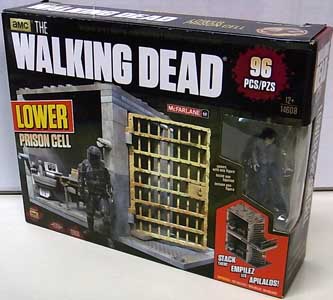 McFARLANE TOYS THE WALKING DEAD TV BUILDING SETS LOWER PRISON CELL [CARL GRIMES]