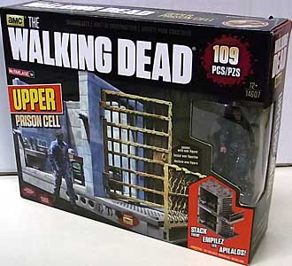 McFARLANE TOYS THE WALKING DEAD TV BUILDING SETS UPPER PRISON CELL [WALKER]