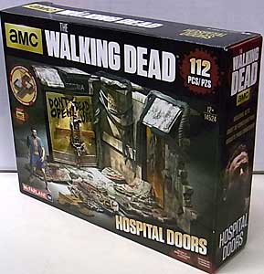 McFARLANE TOYS THE WALKING DEAD TV BUILDING SETS HOSPITAL DOORS パッケージ傷み特価