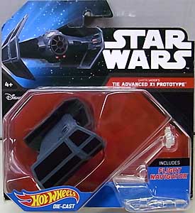 MATTEL HOT WHEELS STAR WARS DIE-CAST VEHICLE DARTH VADER'S TIE ADVANCED X1 PROTOTYPE