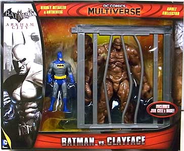 MATTEL DC COMICS MULTIVERSE 4インチアクションフィギュア BATMAN: ARKHAM CITY BATMAN VS CLAYFACE