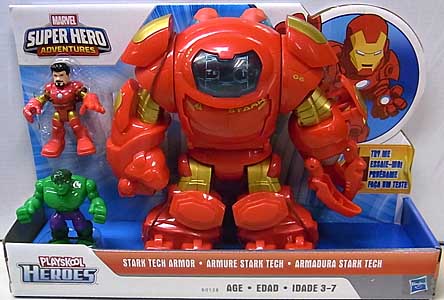 playskool heroes marvel super hero adventures stark tech armor