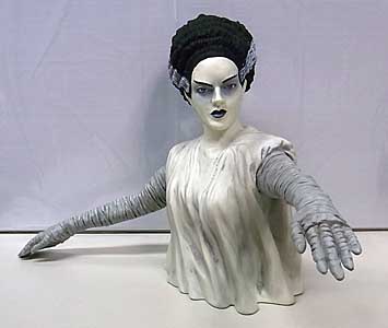 DIAMOND SELECT UNIVERSAL MONSTERS BUST BANK THE BRIDE OF FRANKENSTEIN BRIDE [BLACK &amp; WHITE]