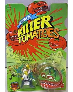 MATTEL ATTACK OF THE KILLER TOMATOES DR. GANGREEN vs KETCHUCK