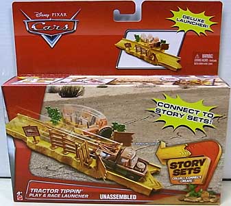 MATTEL CARS 2015 PLAYSET TRACTOR TIPPIN' PLAY & RACE LAUNCHER
