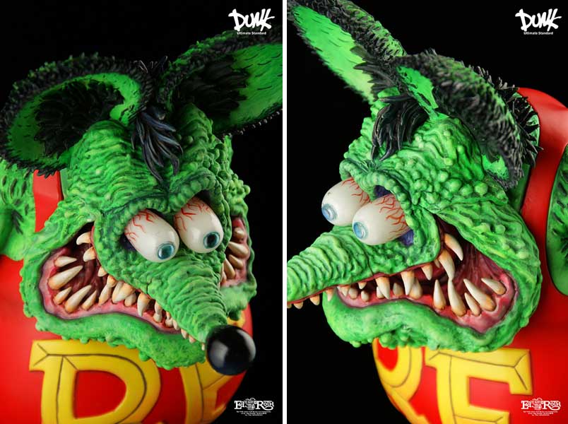 ASTRO ZOMBIES   DUNK ソフビ製塗装済完成品 RAT FINK 8 BALL EDITION