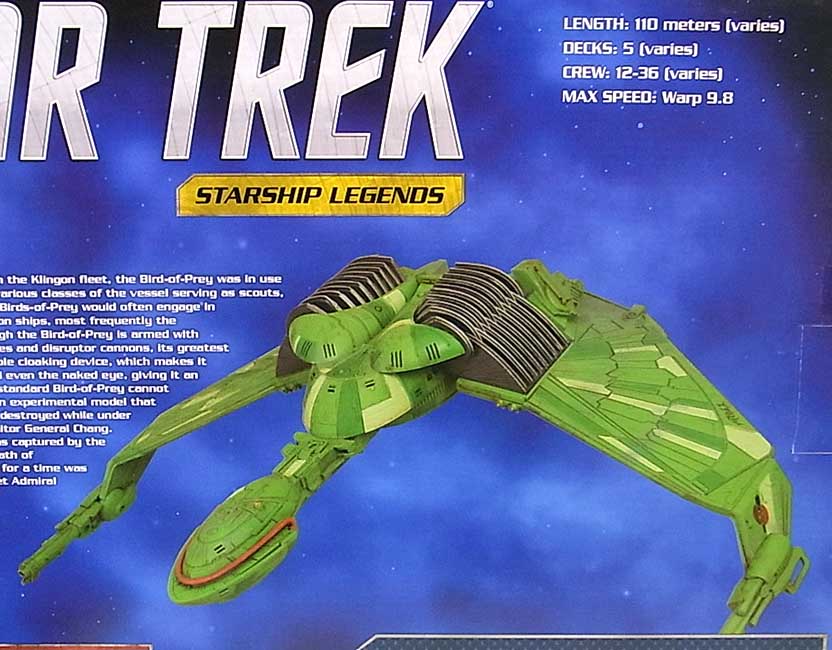 Diamond Select Toys Oiseau de Proie Klingon 30,5 cm Vaisseau Spatial Électronique Star Trek Starship Legends 