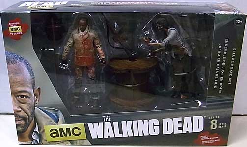 McFARLANE TOYS THE WALKING DEAD TV 5インチアクションフィギュア SERIES 8 DELUXE BOX SET MORGAN WITH IMPALED WALKER