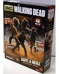 McFARLANE TOYS THE WALKING DEAD TV BUILDING SETS DARYL & MERLE WOODBURY ARENA