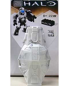 MEGA BLOKS HALO DROP POD METALLIC ODST [ARCTIC]