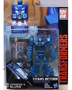 HASBRO TRANSFORMERS GENERATIONS TITANS RETURN DELUXE CLASS HYPERFIRE & BLURR 台紙傷み特価