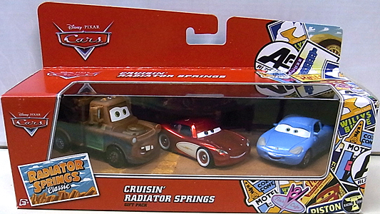 MATTEL CARS 2016 RADIATOR SPRINGS CLASSIC CRUISIN&#039; RADIATOR SPRINGS 3PACK