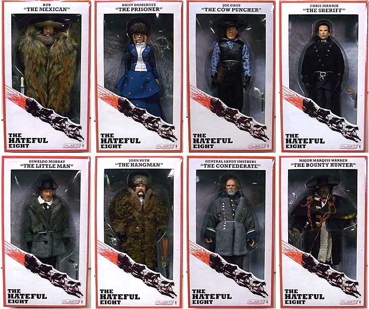 NECA THE HATEFUL EIGHT 8インチ クロース アクションフィギュア 全8種セット