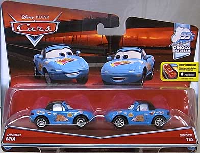 MATTEL CARS 2016 2PACK DINOCO MIA & DINOCO TIA