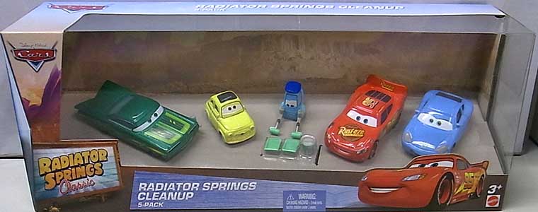 MATTEL CARS 2016 RADIATOR SPRINGS CLASSIC RADIATOR SPRINGS CLEANUP 5PACK