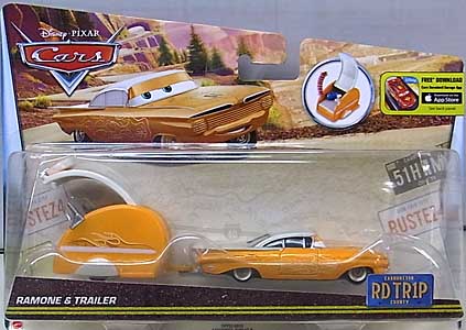 MATTEL CARS 2016 ROAD TRIP RAMONE & TRAILER